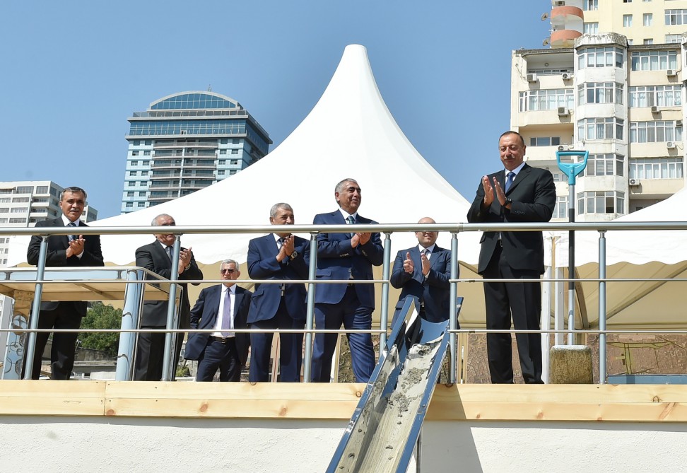 President Aliyev lays foundation of new road-transport infrastructure  (PHOTO)