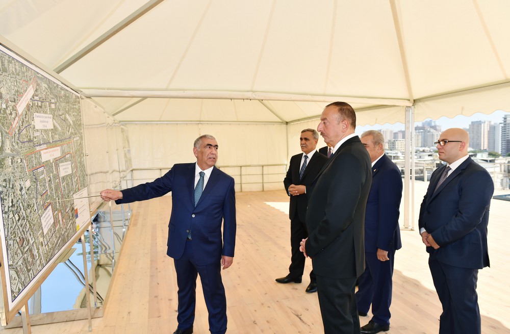President Aliyev lays foundation of new road-transport infrastructure  (PHOTO)