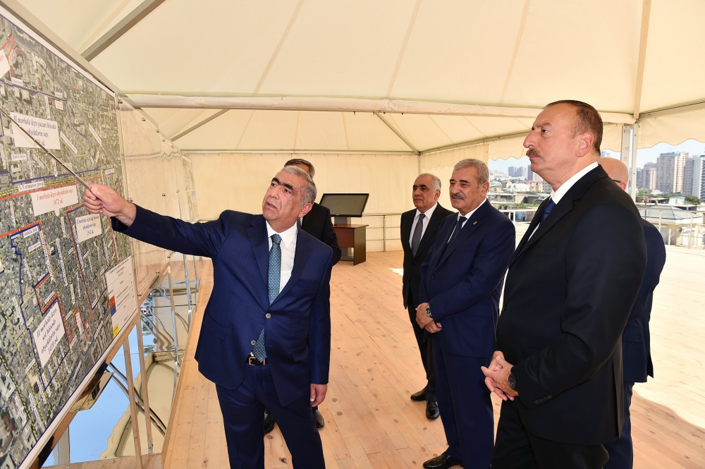 President Aliyev lays foundation of new road-transport infrastructure  (PHOTO)