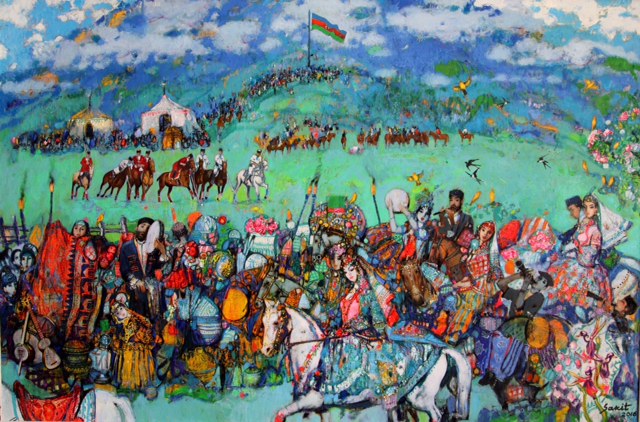 Художник принадлежит не только своему народу, он принадлежит всему миру! - Бахрам Багирзаде поздравил Сакита Мамедова (ФОТО)