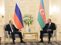 Президент Ильхам Алиев: Азербайджан ценит роль России в урегулировании нагорно- карабахского конфликта