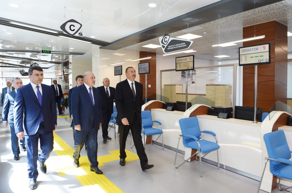 Президент Ильхам Алиев принял участие в открытии Габалинского регионального центра «ASAN xidmət» (ФОТО)