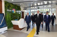 Президент Ильхам Алиев принял участие в открытии Габалинского регионального центра «ASAN xidmət» (ФОТО)