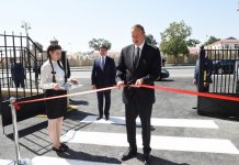 Президент Ильхам Алиев принял участие в открытии детского сада в Габале, построенного по инициативе Фонда Гейдара Алиева (ФОТО)