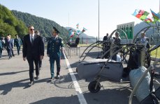 Президент Ильхам Алиев ознакомился с условиями, созданными на погранзаставе "Лаза" Шекинского погранотряда (ФОТО)
