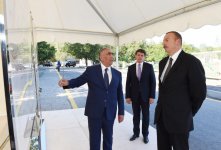 Президент Ильхам Алиев принял участие в открытии автодороги в Габалинском районе (ФОТО)