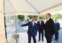 Президент Ильхам Алиев принял участие в открытии автодороги в Габалинском районе (ФОТО)