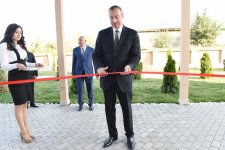 Президент Ильхам Алиев принял участие в открытии яслей-детского сада в Исмаиллы