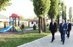 Президент Ильхам Алиев принял участие в открытии яслей-детского сада в Исмаиллы