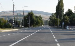 Президент Ильхам Алиев принял участие в открытии автодороги в Исмаиллинском районе