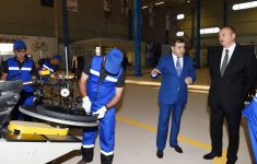 Президент Ильхам Алиев принял участие в открытии завода по производству велосипедов в Исмаиллы