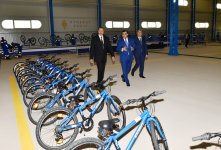 Президент Ильхам Алиев принял участие в открытии завода по производству велосипедов в Исмаиллы