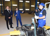 Президент Ильхам Алиев принял участие в открытии завода по производству велосипедов в Исмаиллы