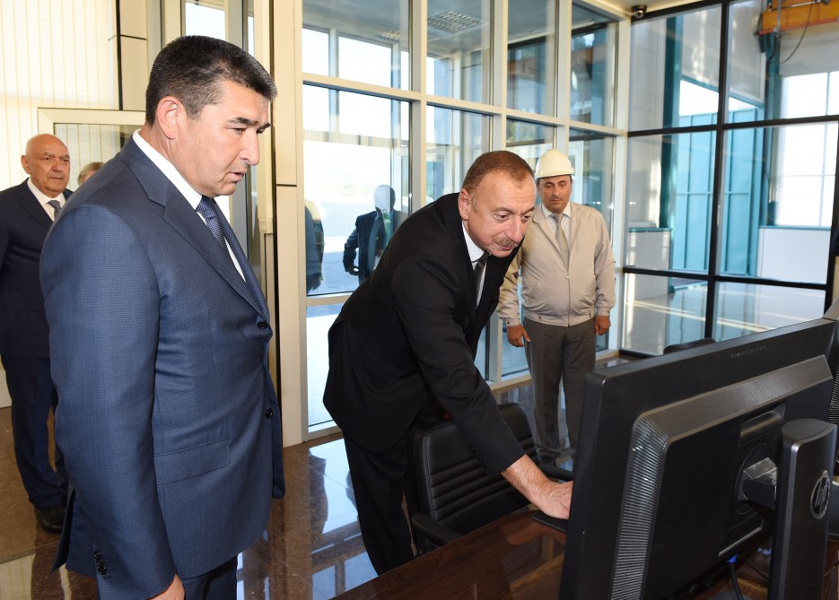 Президент Ильхам Алиев принял участие в открытии гидроэлектростанции "Исмаиллы-2"