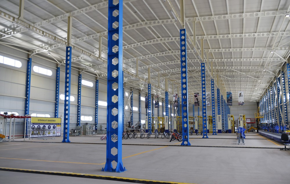 President Aliyev attends opening of bicycle factory in Ismayilli