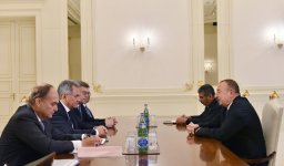 Президент Ильхам Алиев принял министра обороны России