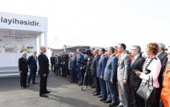 Президент Ильхам Алиев принял участие в церемонии отправки опорного блока платформы в рамках проекта "Шах Дениз-2" (ФОТО)