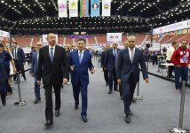 Президент  Ильхам Алиев принял участие в церемонии старта первого тура 42-й Всемирной шахматной олимпиады (ФОТО)