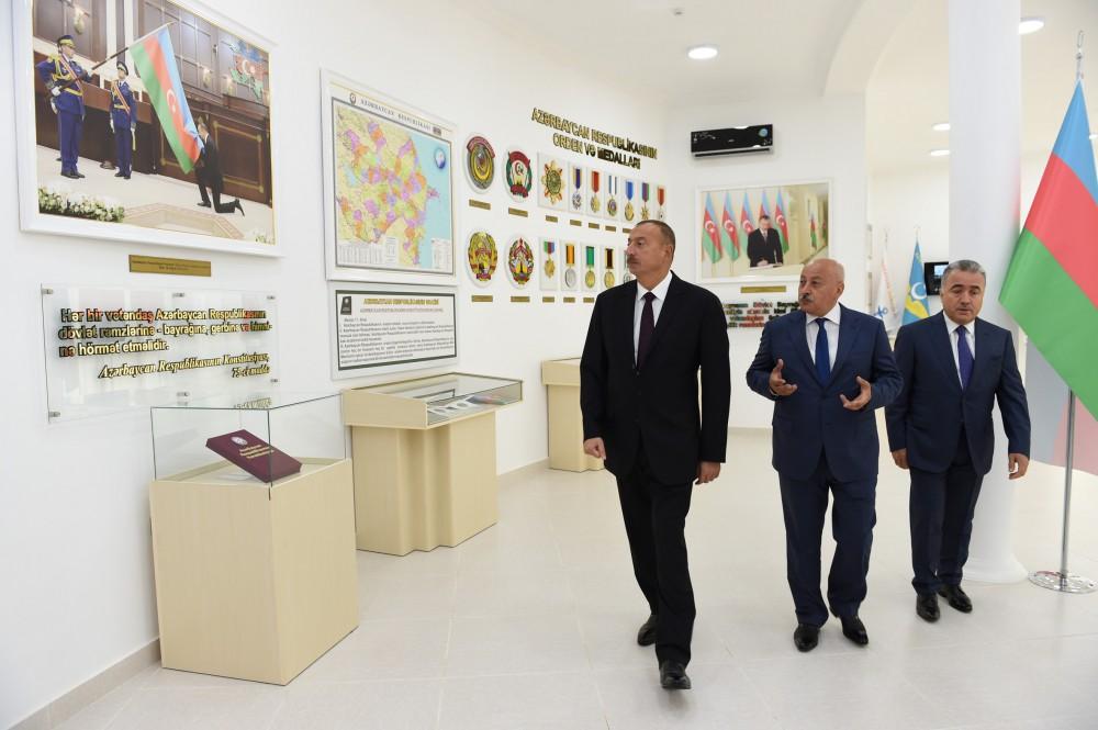 Президент Ильхам Алиев открыл в Масаллы Площадь флага и Музей государственных атрибутов Азербайджана (ФОТО)
