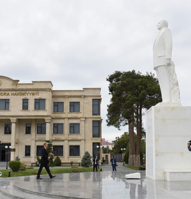 Ilham Aliyev inaugurates newly reconstructed road in Bilasuvar