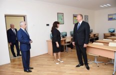 Президент  Ильхам Алиев ознакомился с условиями, созданными после капитального ремонта в здании школы № 265 в Баку (ФОТО)