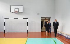 Президент  Ильхам Алиев ознакомился с условиями, созданными после капитального ремонта в здании школы № 265 в Баку (ФОТО)