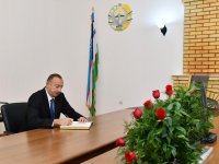 Президент Ильхам Алиев посетил посольство Узбекистана в Азербайджане (ФОТО)