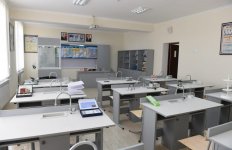 Президент  Ильхам Алиев ознакомился с условиями, созданными в новом учебном корпусе школы № 245 в Баку (ФОТО)