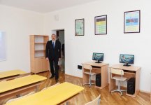 Президент  Ильхам Алиев ознакомился с условиями, созданными в новом учебном корпусе школы № 245 в Баку (ФОТО)