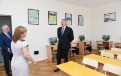 Президент  Ильхам Алиев ознакомился с условиями, созданными в новом учебном корпусе школы № 245 в Баку (ФОТО)