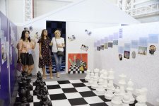 Лейла Алиева посмотрела игры шестого тура Бакинской шахматной олимпиады (ФОТО)