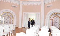 Президент Ильхам Алиев принял участие в открытии Дома бракосочетания в Хачмазском районе (ФОТО)