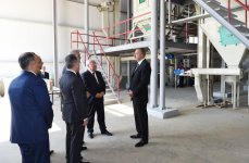 Президент Ильхам Алиев принял участие в открытии Яламинского агропарка (ФОТО)