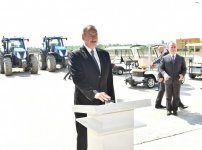 Президент Ильхам Алиев принял участие в открытии Яламинского агропарка (ФОТО)