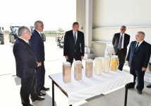 Президент Ильхам Алиев принял участие в открытии Яламинского агропарка (ФОТО)