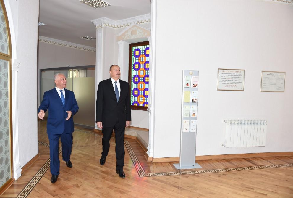 Президент Ильхам Алиев принял участие в открытии Дома бракосочетания в Хачмазском районе (ФОТО)
