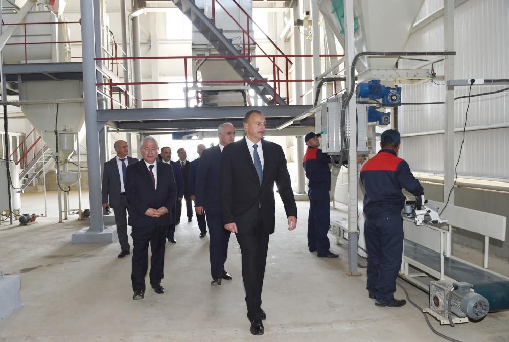 Президент Ильхам Алиев принял участие в открытии Яламинского агропарка (ФОТО)