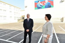 Президент Ильхам Алиев принял участие в открытии нового здания средней школы номер 311 в Баку (ФОТО)