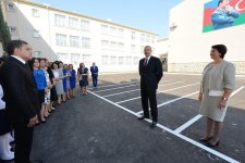 Президент Ильхам Алиев принял участие в открытии нового здания средней школы номер 311 в Баку (ФОТО)