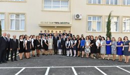 Президент Ильхам Алиев принял участие в открытии нового здания средней школы номер 311 в Баку (ФОТО)