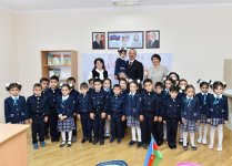 Президент Ильхам Алиев принял участие в открытии нового здания средней школы номер 311 в Баку (ФОТО)
