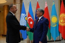 Президент Азербайджана принял участие в заседании  Совета глав государств СНГ в Бишкеке (ФОТО)