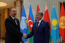 Президент Азербайджана принял участие в заседании  Совета глав государств СНГ в Бишкеке (ФОТО)