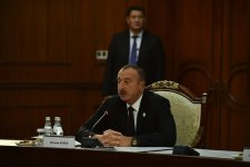 Президент Азербайджана принял участие в заседании  Совета глав государств СНГ в Бишкеке (ФОТО)