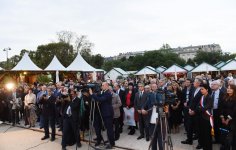 Первая леди Мехрибан Алиева приняла участие в церемонии открытия "Азербайджанского городка" в Париже (ФОТО)