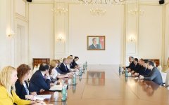 Президент  Ильхам Алиев принял делегацию  Комитета парламентского сотрудничества ЕС- Азербайджан