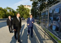 Президент Ильхам Алиев ознакомился с  проделанными в  Мингячевире  работами по благоустройству и строительству (ФОТО)