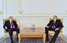 Президент Ильхам Алиев принял заместителя председателя Совфеда России (ФОТО)