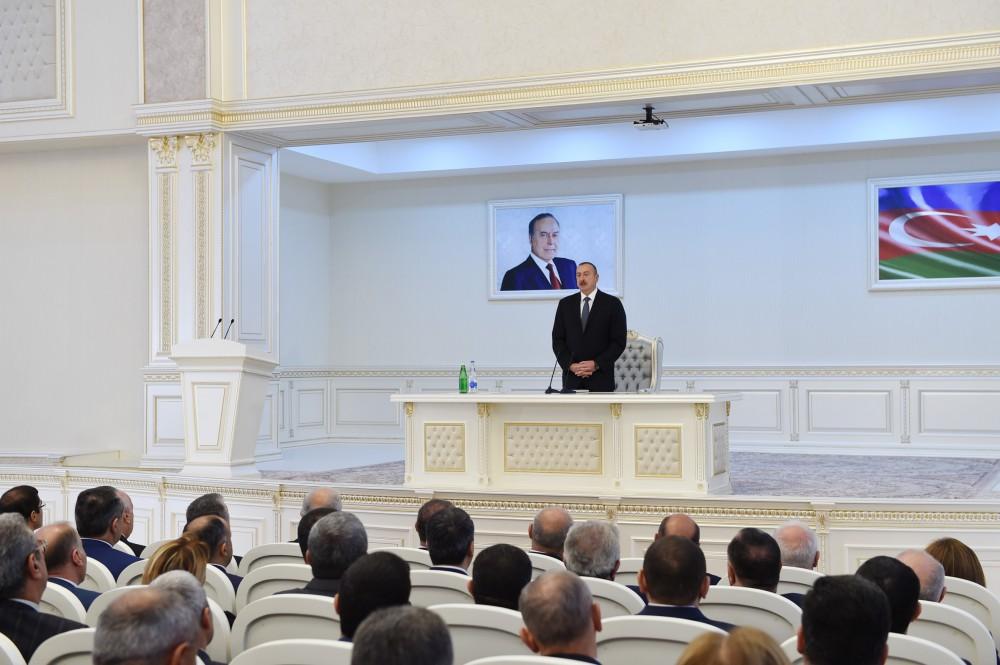Президент Азербайджана принял участие в открытии здания Центра Гейдара Алиева в Сумгайыте (ФОТО)