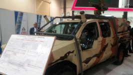 Азербайджан демонстрирует новую модель бронемашины "Gürzə" на выставке ADEX 2016